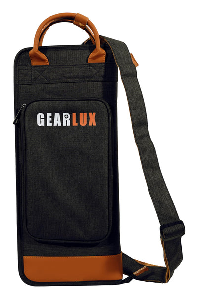 Gearlux 12-Pair Drumstick Bag with 5mm Padding and 1mm Plastic Plate