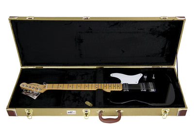 Gearlux Rectangular Electric Guitar Hard Case - Tweed