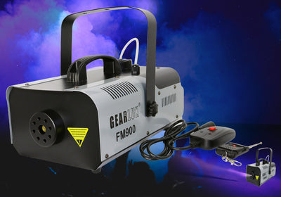 Gearlux 900-Watt Compact Fog Machine with Wire and Wireless Controls