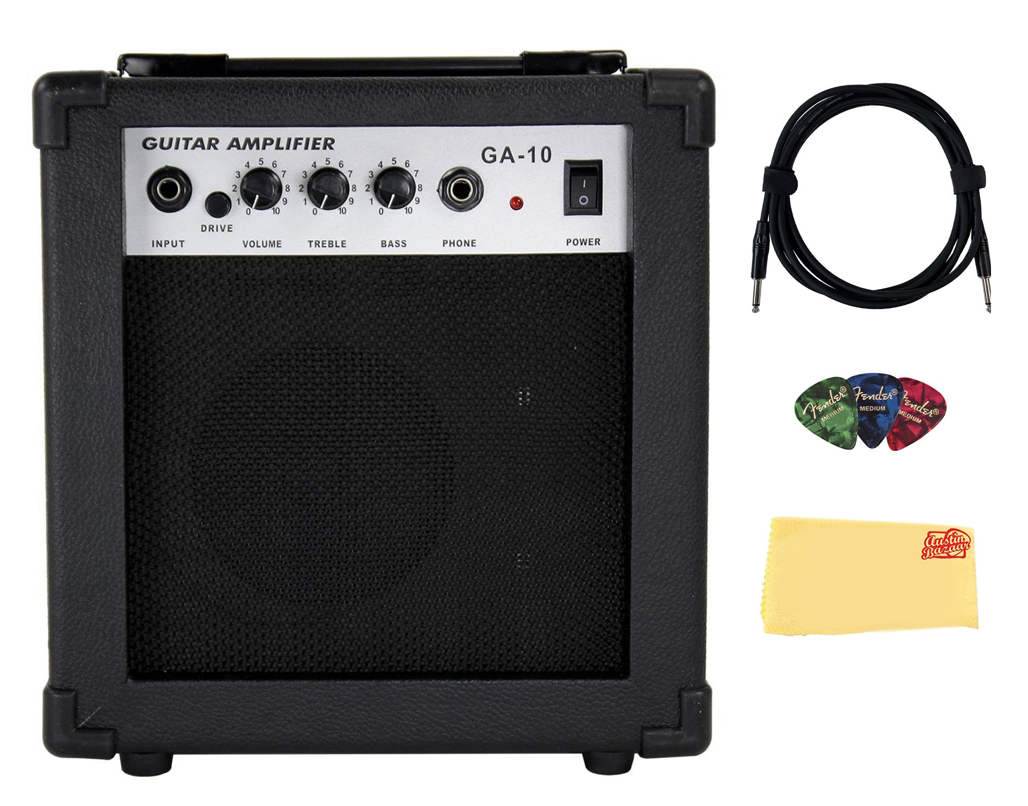 Gearlux GA10 10-Watt Electric Guitar Amplifier - Black – Austin Bazaar