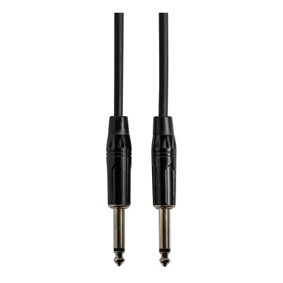 Gearlux 6-Foot Instrument Cable, 1/4 Inch, Straight-Straight, Black - 10 Pack