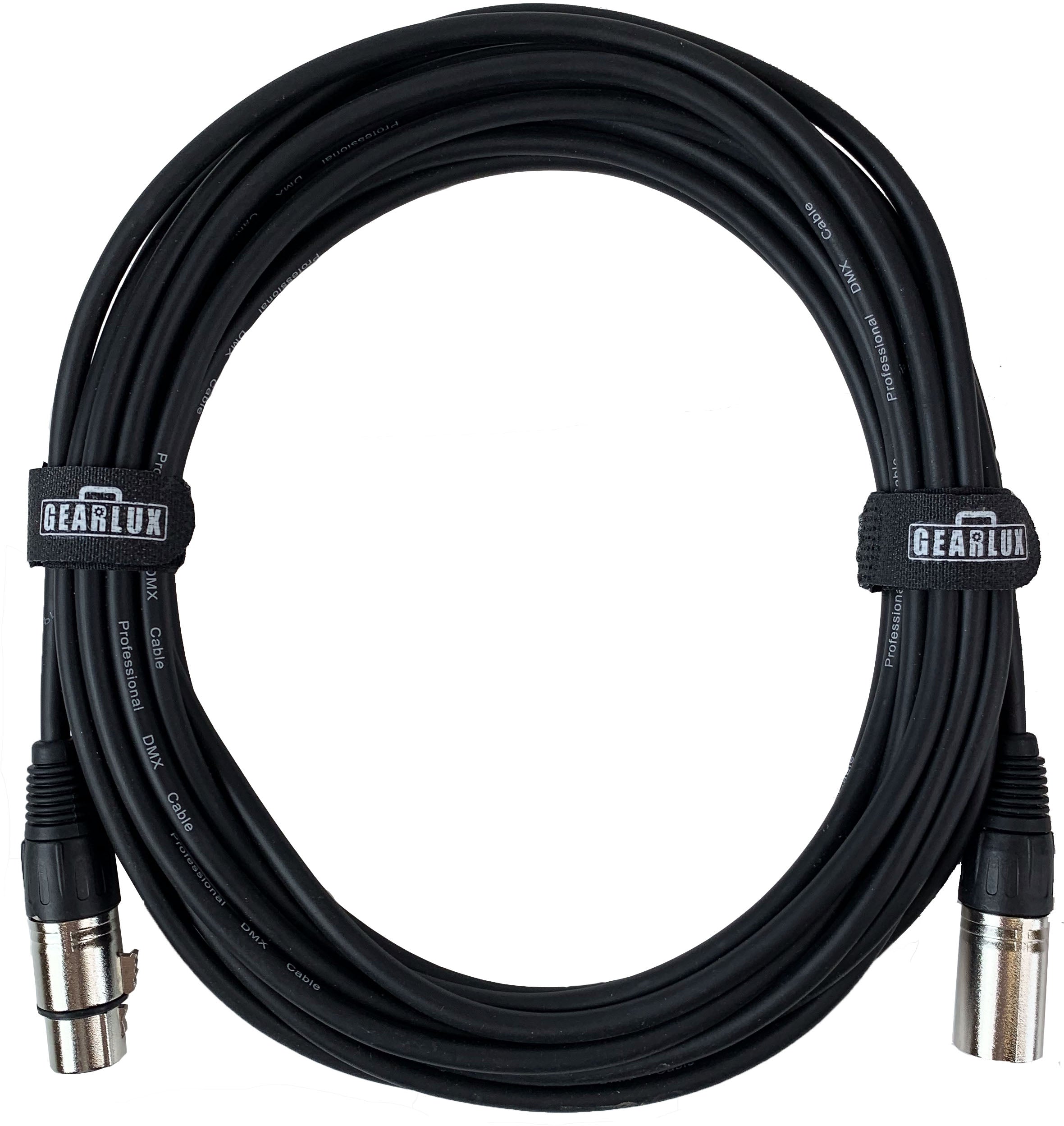 Gearlux 25-Foot 3-Pin Male-to-Female DMX Cable