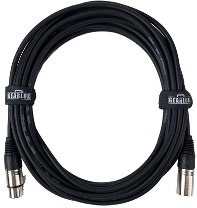 Gearlux 25-Foot 3-Pin Male-to-Female DMX Cable