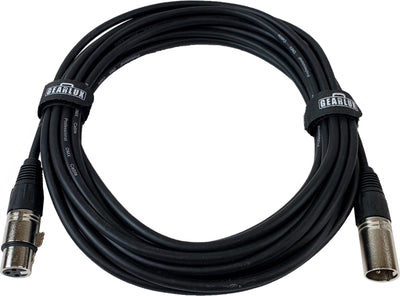 Gearlux 25-Foot 3-Pin Male-to-Female DMX Cable