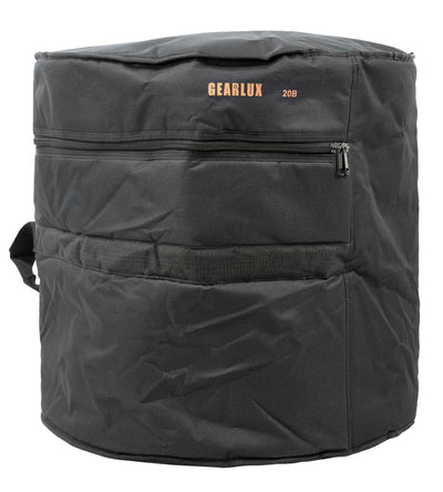 Gearlux 5-Piece Drum Bag Set for 10" Tom, 12" Tom, 14" Tom, 14" Snare, and 20" Bass