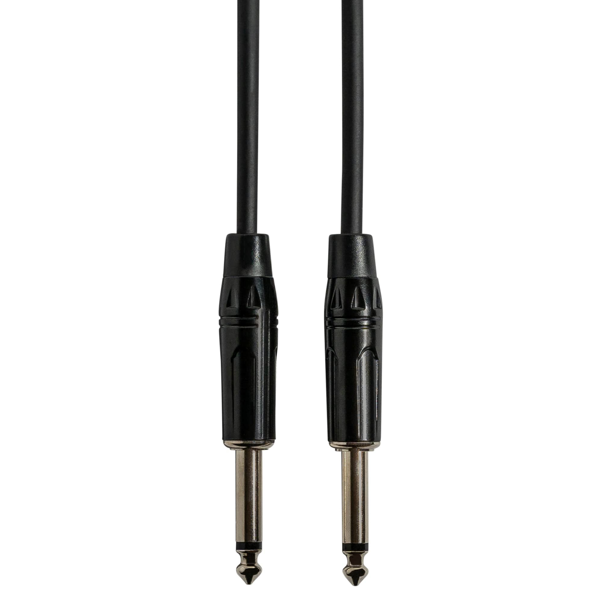 Gearlux 36-Inch Guitar Patch Cable, 1/4 Inch, Straight-Straight, Black - 6 Pack