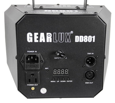Gearlux 24PCS 3-Watt RGBW LED Derby Matrix Beam Light with 4 Digit LED Display