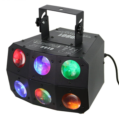 Gearlux 24PCS 3-Watt RGBW LED Derby Matrix Beam Light with 4 Digit LED Display