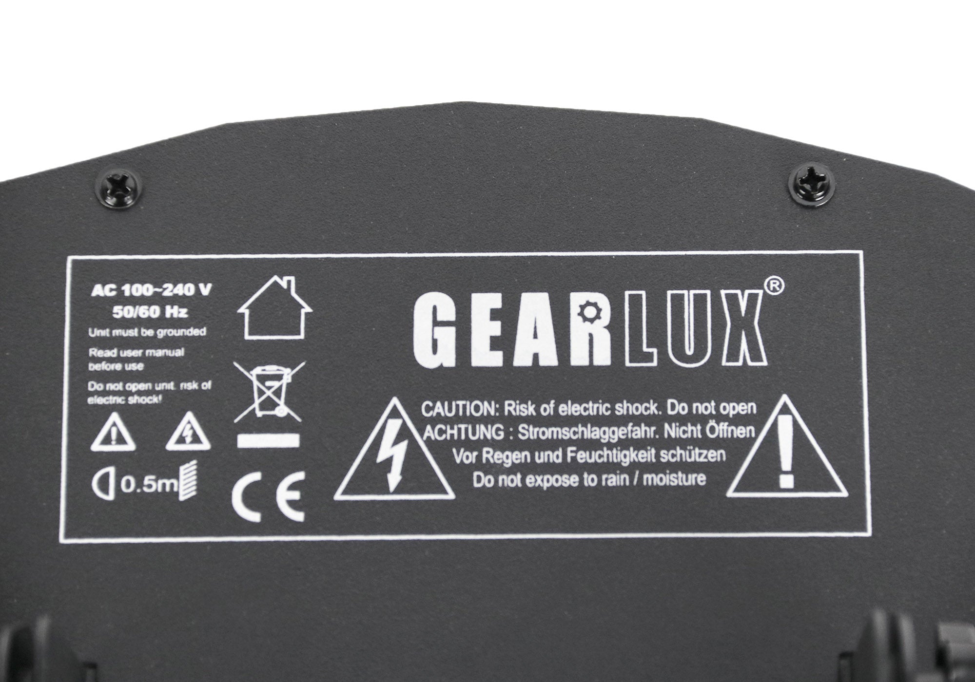 Gearlux 4-in-1 LED Strobe/UV Derby Light 3-Watt 9pcs LEDs and 6pcs UV+White LEDs