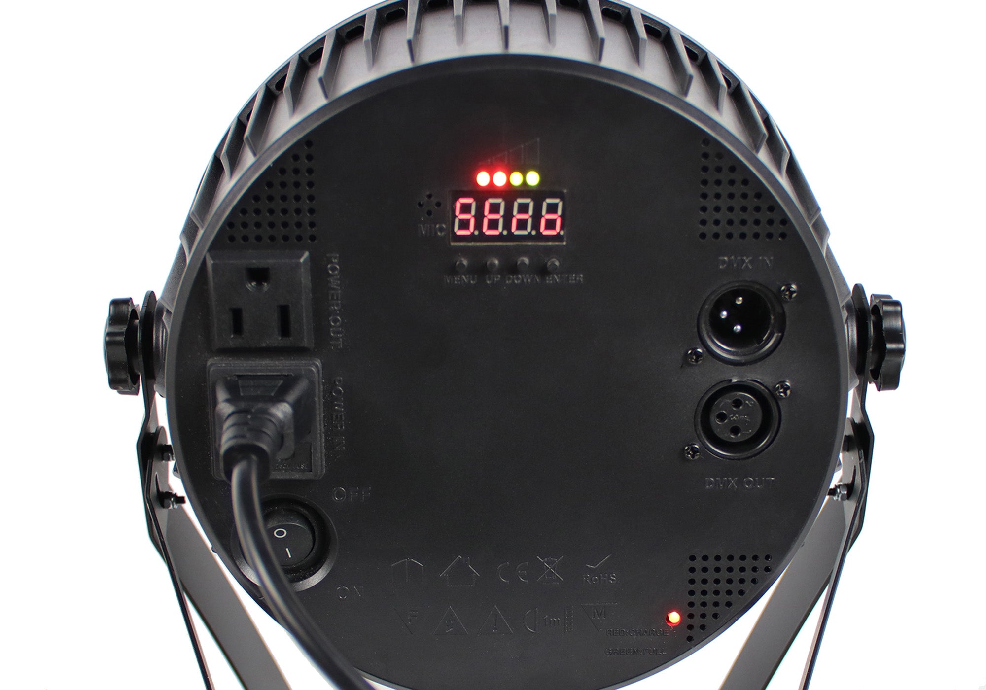 Gearlux 24PCS 30-Watt RGB Battery LED Par Stage Light with Built- in 2.4G Wireless DMX Signal Receiver