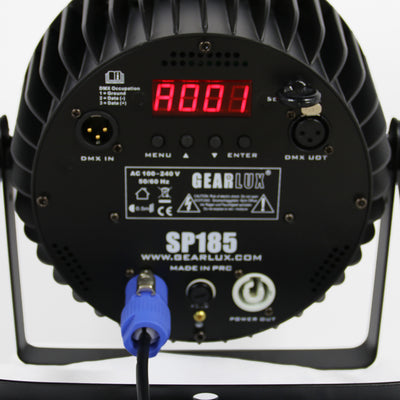Gearlux SP185 18-LED 12-Watt RGBW+UV Five-in-One LED PAR Stage Light