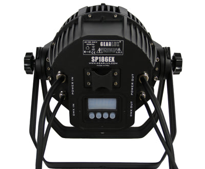 Gearlux SP186EX 18-LED 14-Watt RGBWA+UV Six-in-One LED PAR Stage Light