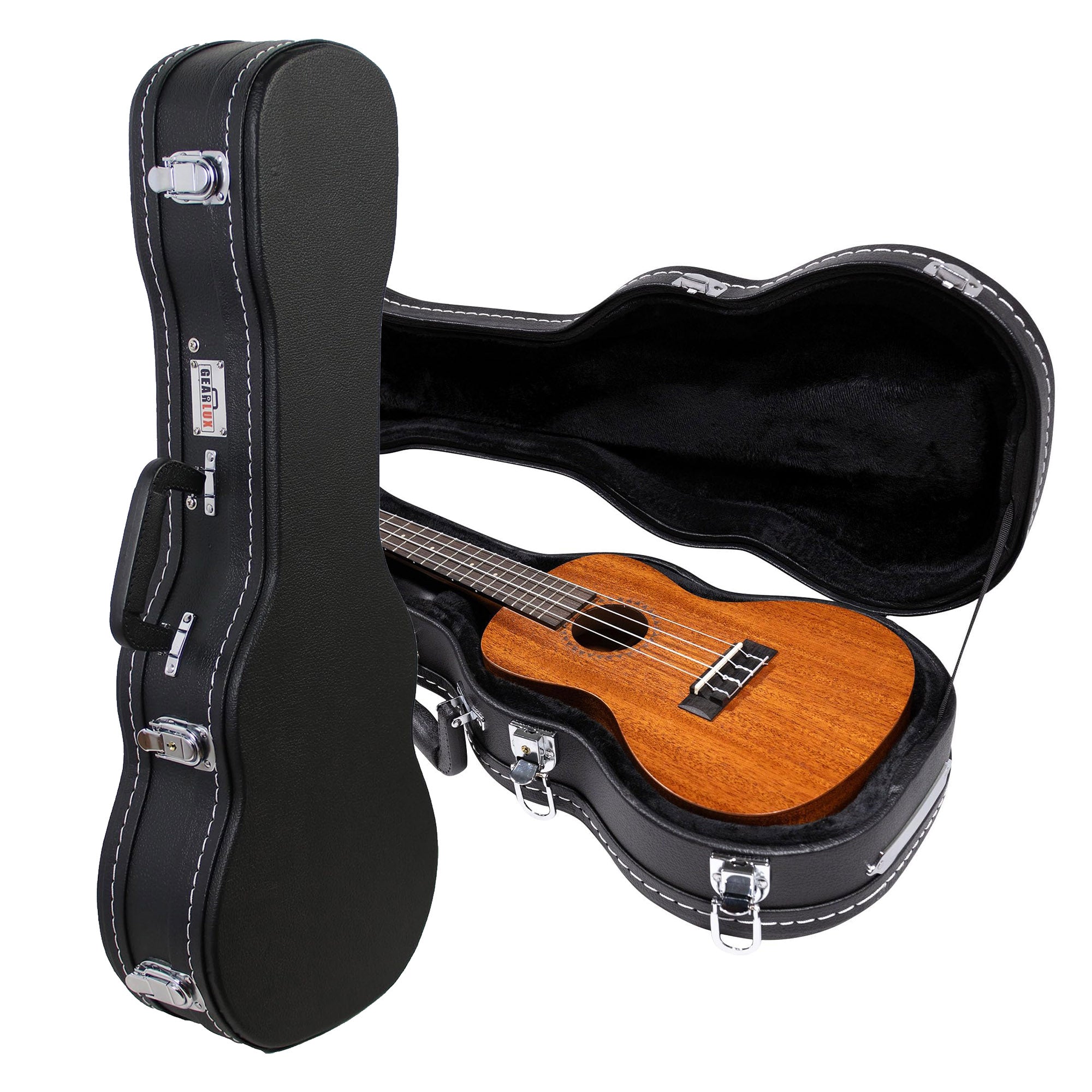 Gearlux UC100-C Concert Ukulele Wooden Case