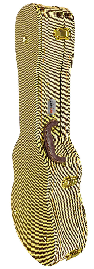 Gearlux UC107-B Baritone Ukulele Wooden Tweed Case