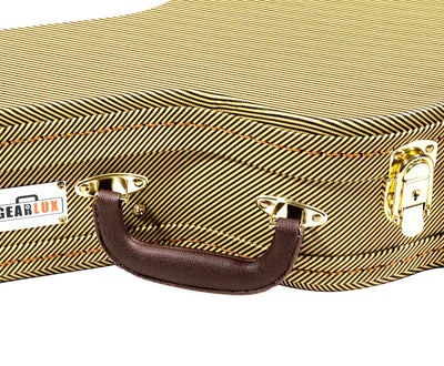 Gearlux UC107-B Baritone Ukulele Wooden Tweed Case