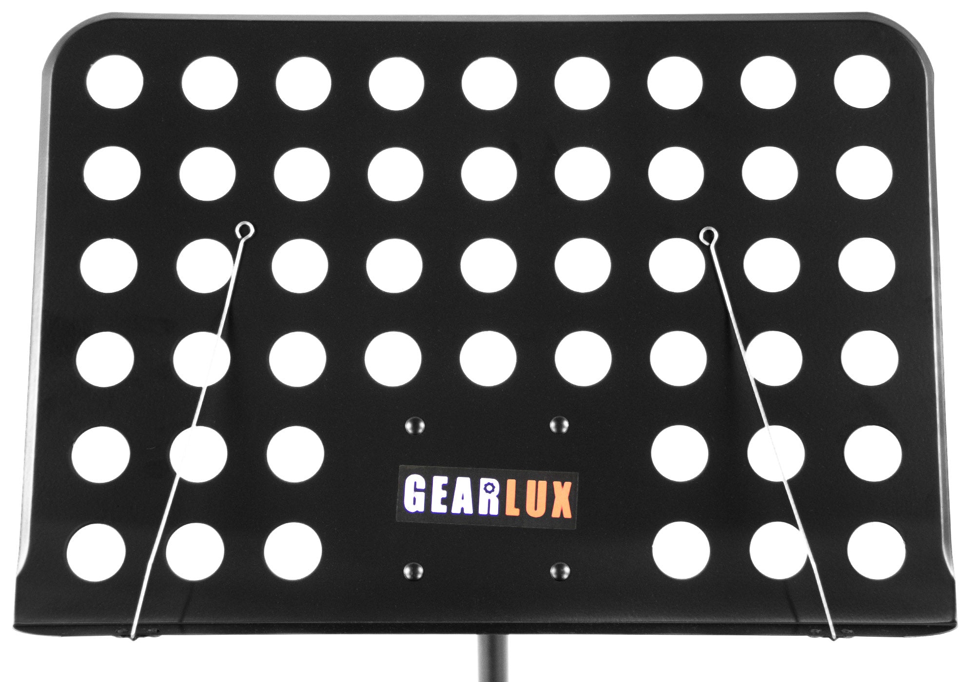Gearlux Vented Die-Cast Sheet Music Stand with Height Adjustment and Triple-Layer Anti-Rust Coating