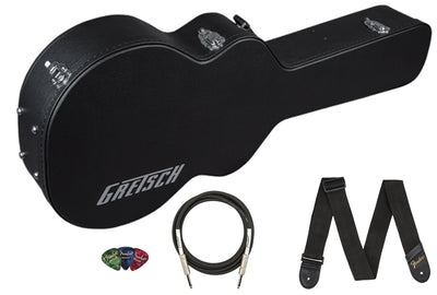 Gretsch G2420T Streamliner Hollow Body Electric Guitar Case - Black w/ Strap