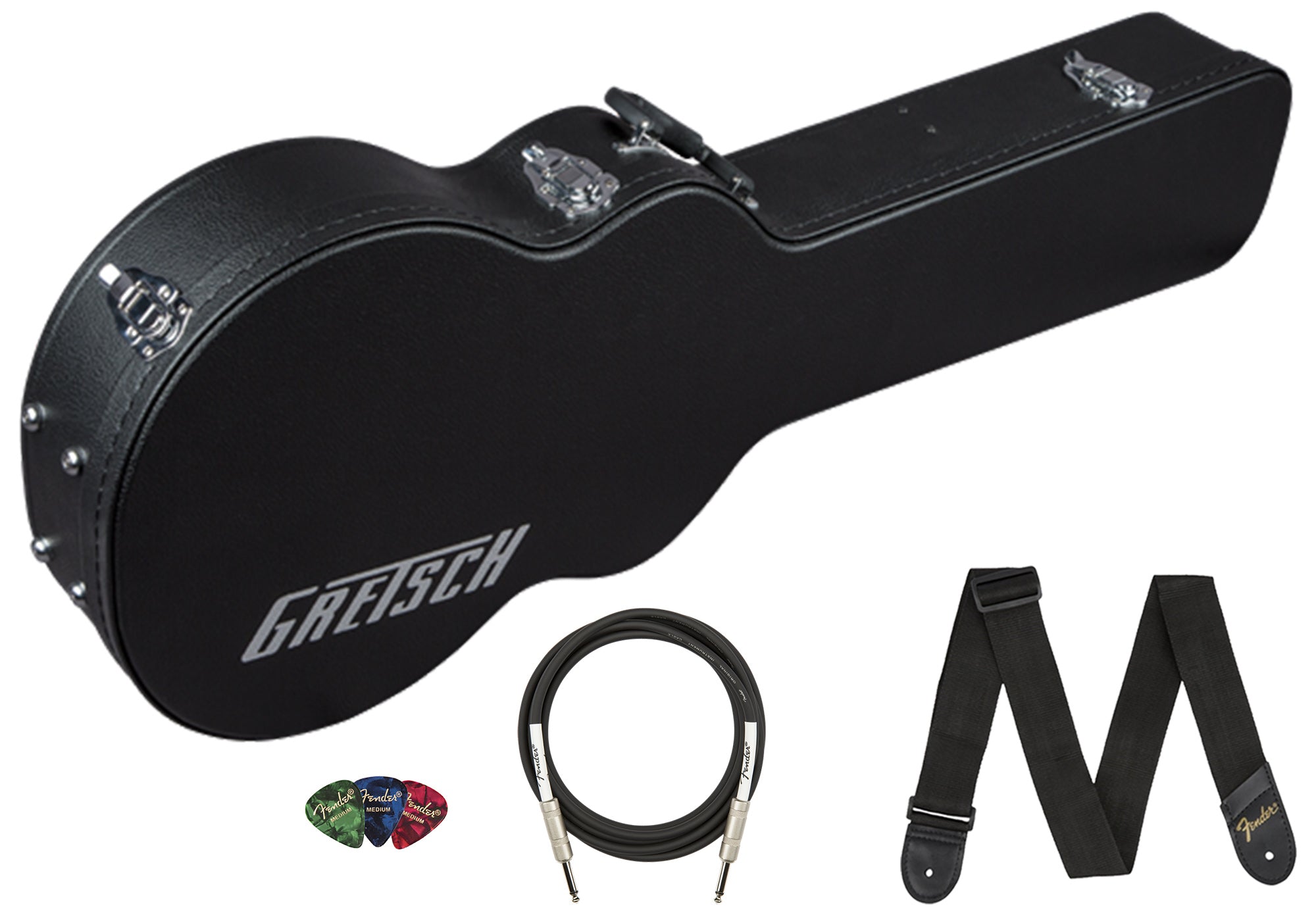 Gretsch G2655T Streamliner Center Block Jr. Electric Guitar Case - Black w/ Strap
