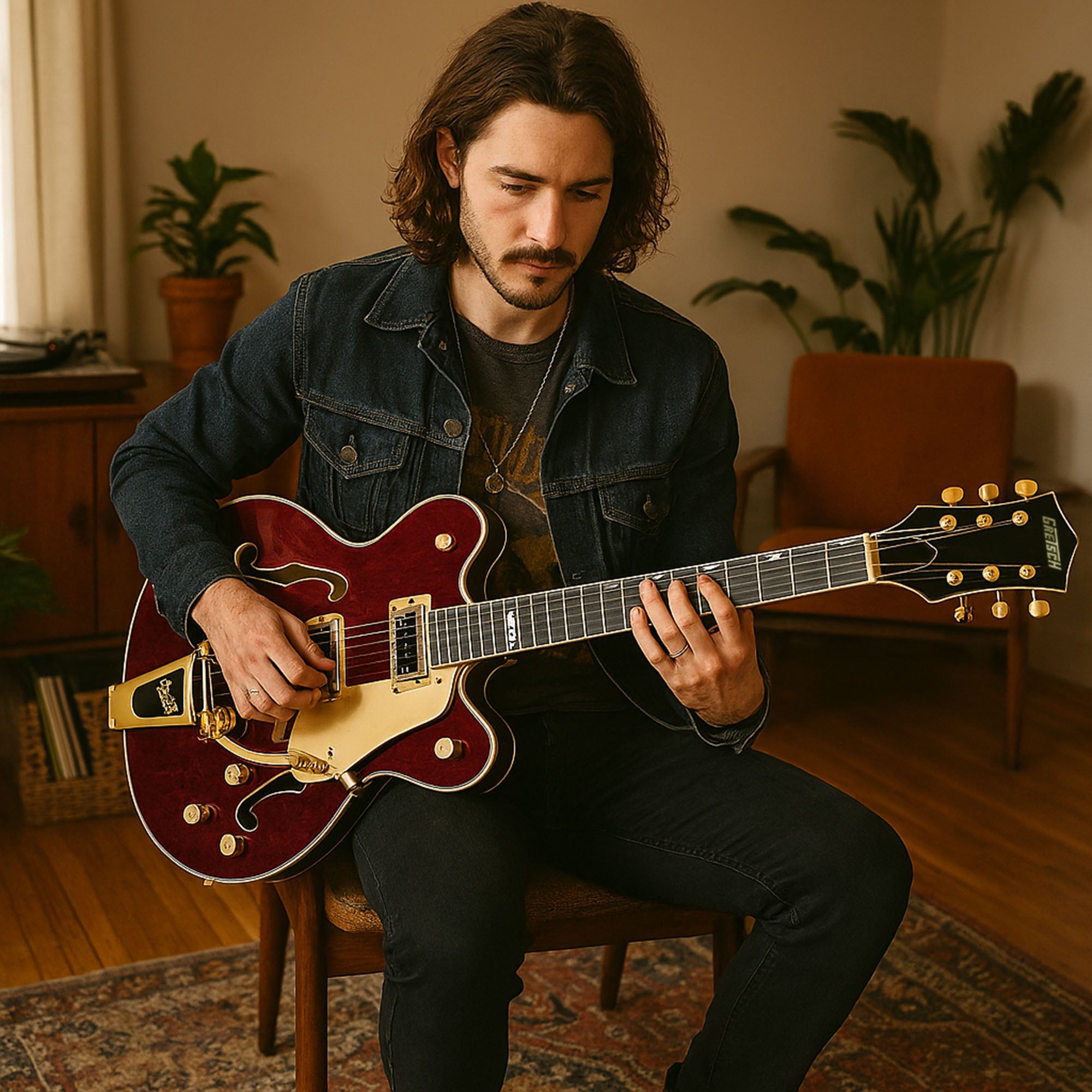 Gretsch G5422TG Electromatic Classic Double-Cut Hollow Body Electric Guitar - Walnut Stain