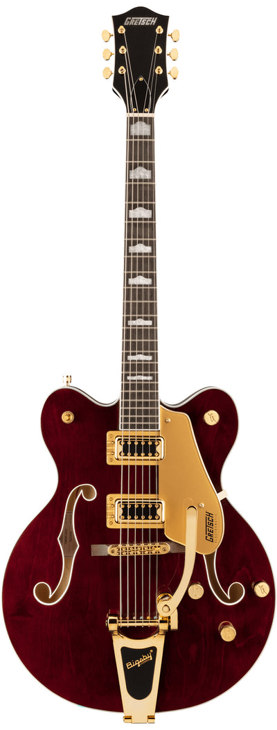 Gretsch G5422TG Electromatic Classic Double-Cut Hollow Body Electric Guitar - Walnut Stain w/ Strap