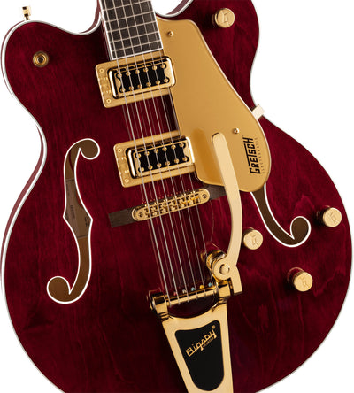 Gretsch G5422TG Electromatic Classic Double-Cut Hollow Body Electric Guitar - Walnut Stain w/ Strap