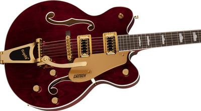 Gretsch G5422TG Electromatic Classic Double-Cut Hollow Body Electric Guitar - Walnut Stain w/ Strap