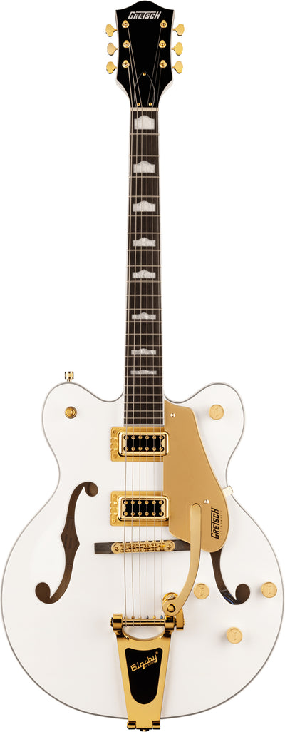 Gretsch G5422TG Electromatic Classic Double-Cut Hollow Body Electric Guitar - Snowcrest White w/ Strap