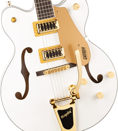 Gretsch G5422TG Electromatic Classic Double-Cut Hollow Body Electric Guitar - Snowcrest White w/ Strap