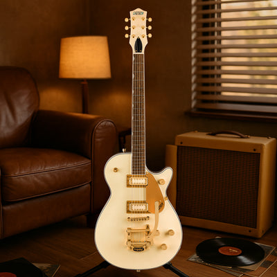 Gretsch Electromatic Pristine LTD Jet Single-Cut Electric Guitar with Bigsby - White Gold