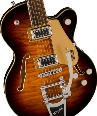 Gretsch G5655T-QM Electromatic Center Block Jr. Single-Cut Semi-Hollow Body Electric Guitar - Sweet Tea