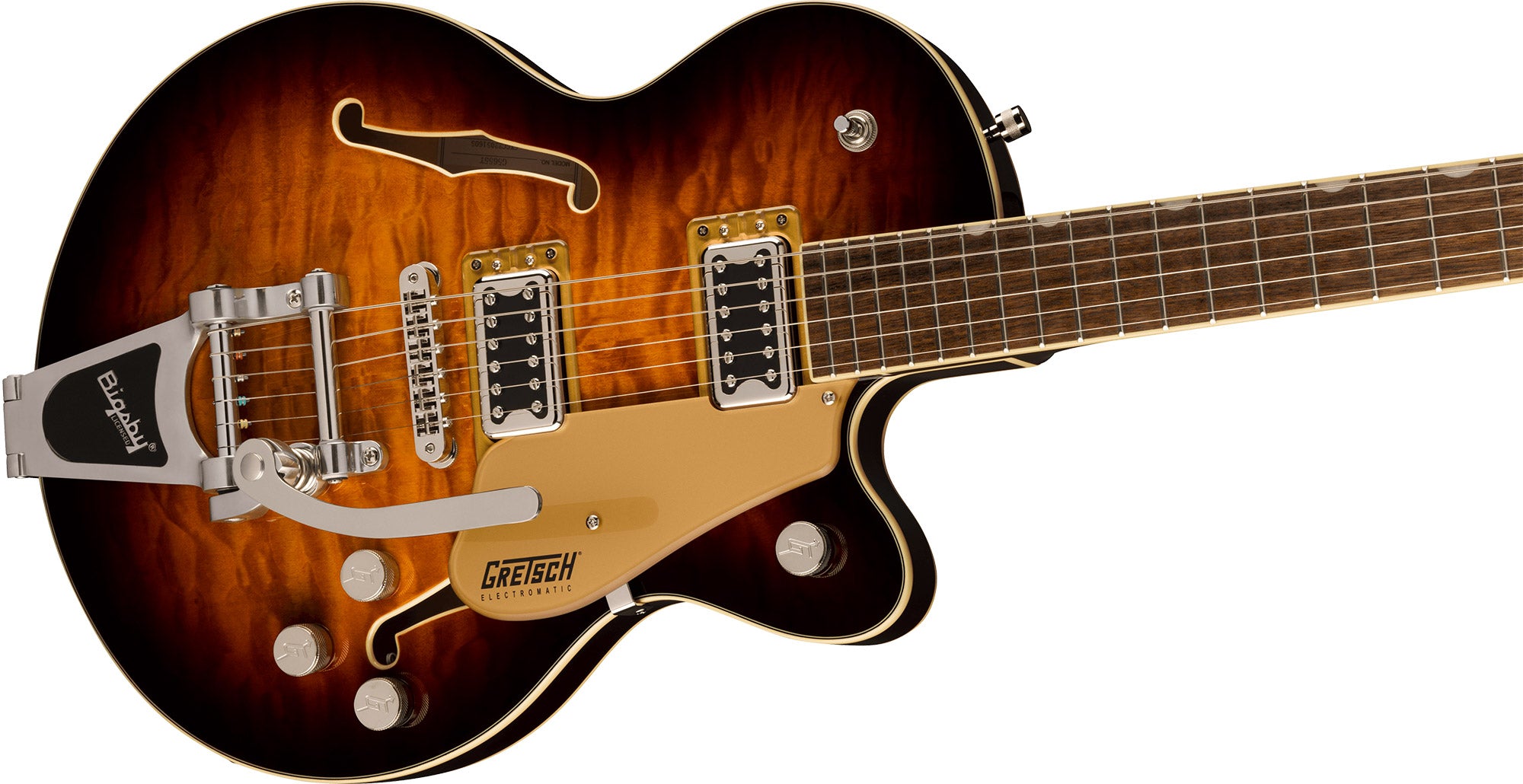 Gretsch G5655T-QM Electromatic Center Block Jr. Single-Cut Semi-Hollow Body Electric Guitar - Sweet Tea