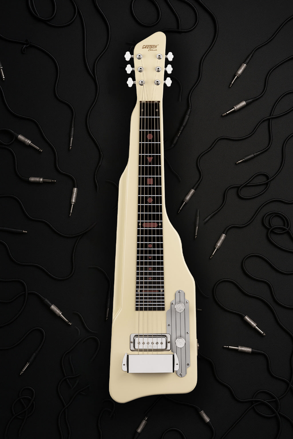 Gretsch G5700 Electromatic Lap Steel Solid Mahogany Guitar - Vintage White