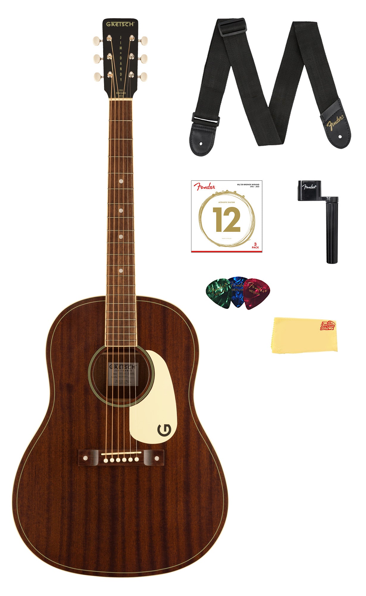 Gretsch Jim Dandy Dreadnought Acoustic Guitar - Frontier Stain w/ Strap