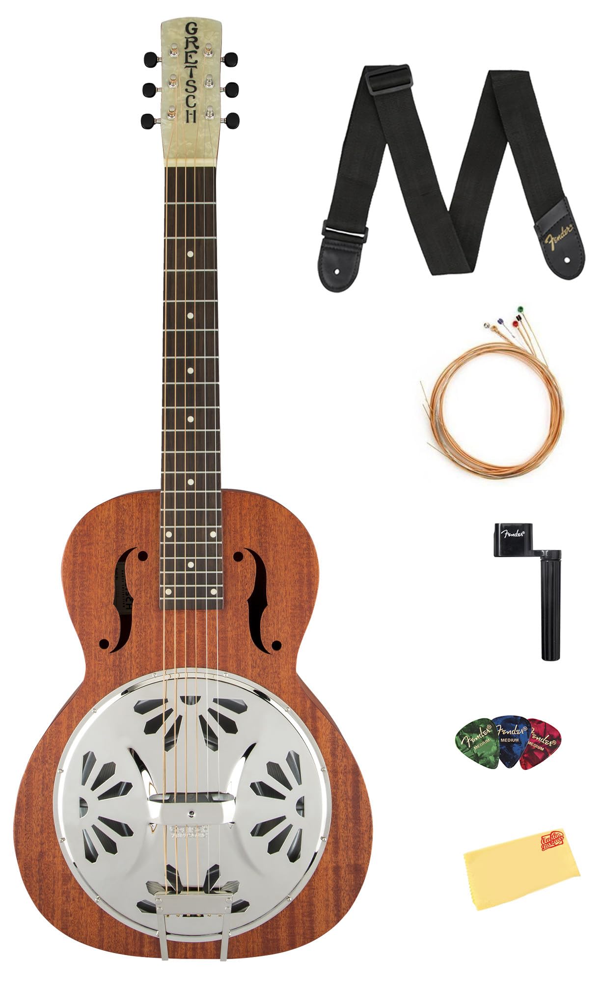 Gretsch G9210 Boxcar Square-Neck Acoustic Resonator Guitar - Natural w/ Strap