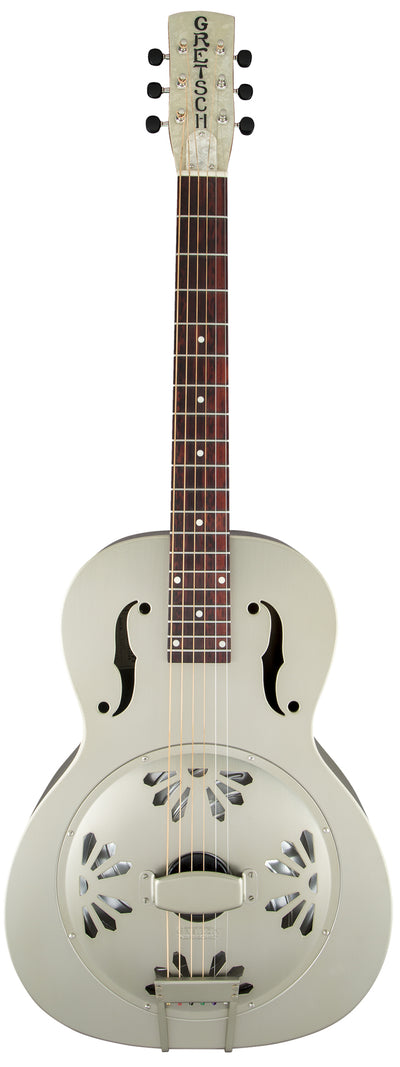 Gretsch G9201 Honey Dipper Round-Neck Brass Body Resonator Guitar - Weathered Pump House Roof