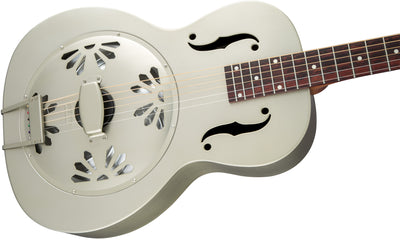 Gretsch G9201 Honey Dipper Round-Neck Brass Body Resonator Guitar - Weathered Pump House Roof