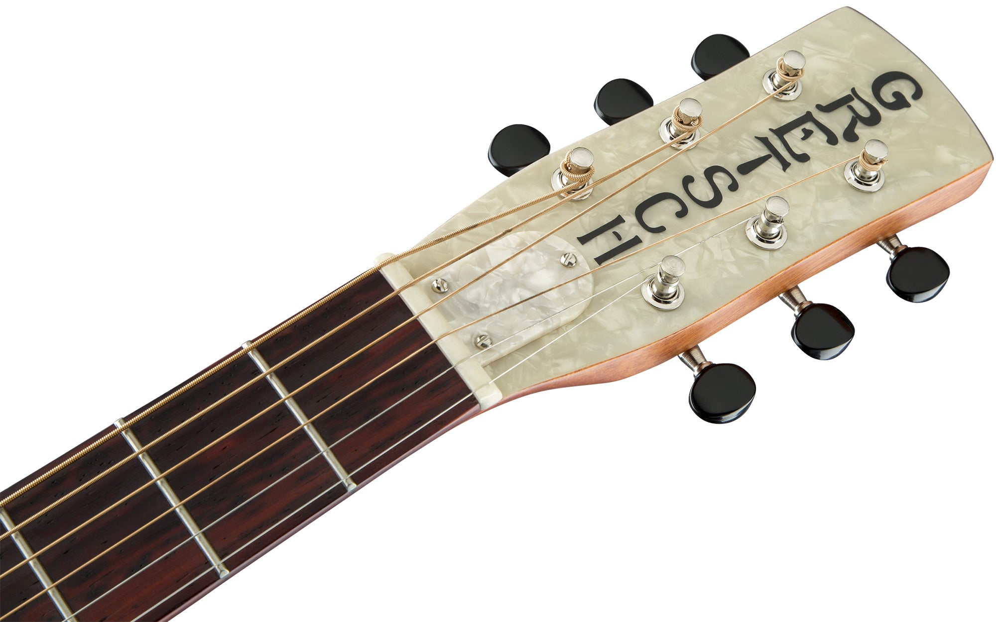 Gretsch G9201 Honey Dipper Round-Neck Brass Body Resonator Guitar - Weathered Pump House Roof