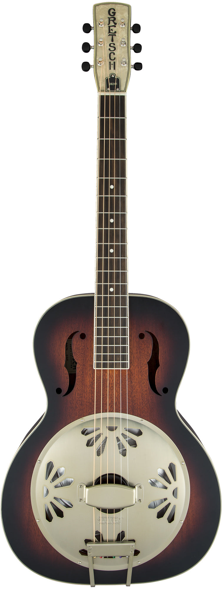 Gretsch G9241 Alligator Biscuit Round-Neck Acoustic-Electric Resonator Guitar - 2-Color Sunburst w/ Strap