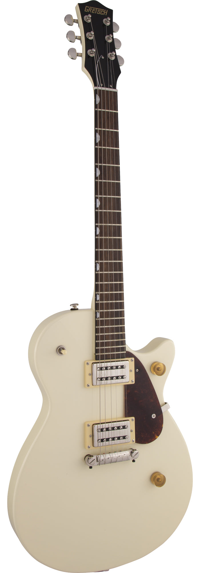 Gretsch G2210 Streamliner Junior Jet Club - Vintage White w/ Guitar Strap