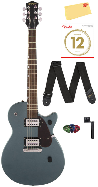 Gretsch G2210 Streamliner Junior Jet Club - Gunmetal w/ Strap