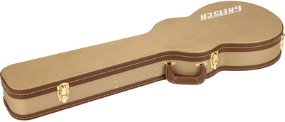 Gretsch Tweed Hardshell Case for Baritone Bass Guitar w/ Instrument Cable