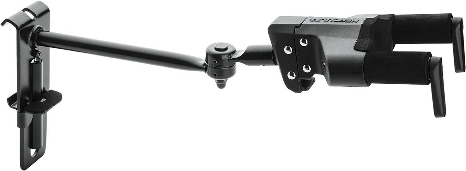 Hercules GSP50HBPLUS Auto-Swivel Adjustable Yoke Guitar Hanger w/ Guitar Strap