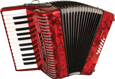 Hohner Hohnica 1303 12 Bass Piano Accordion - Pearl Red w/ Gig Bag