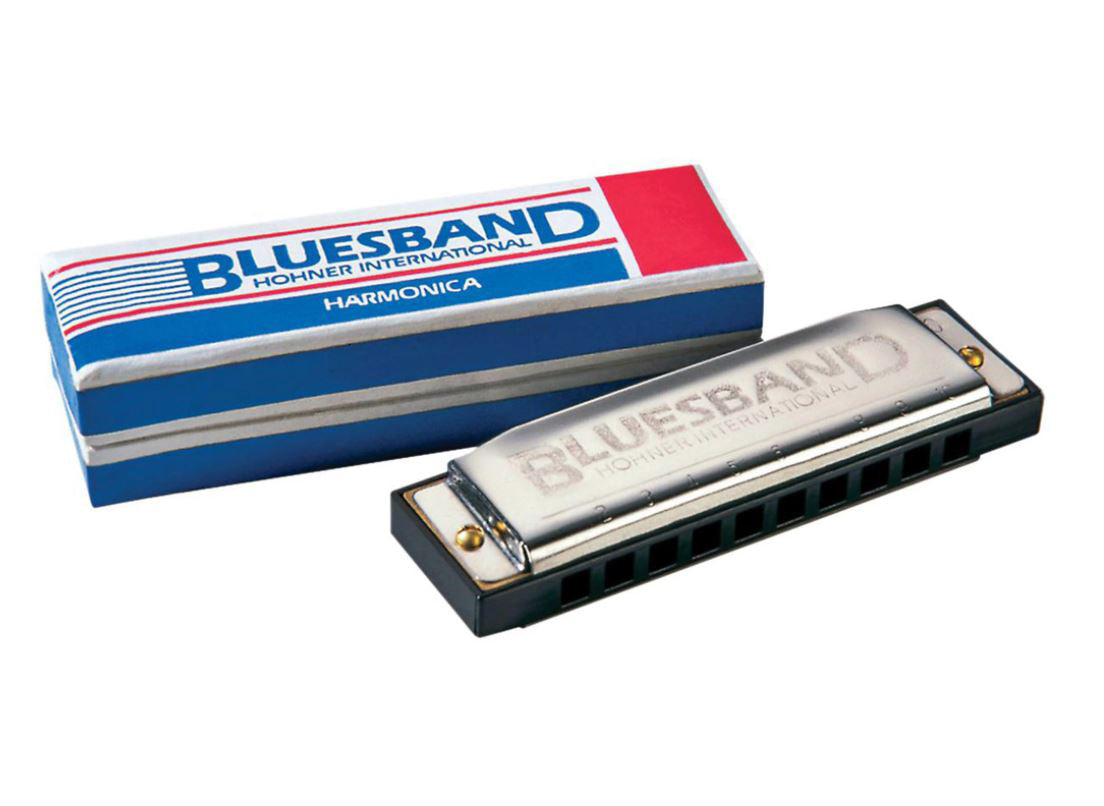 Hohner Blues Band Harmonica - Key of C w/ Zip Case