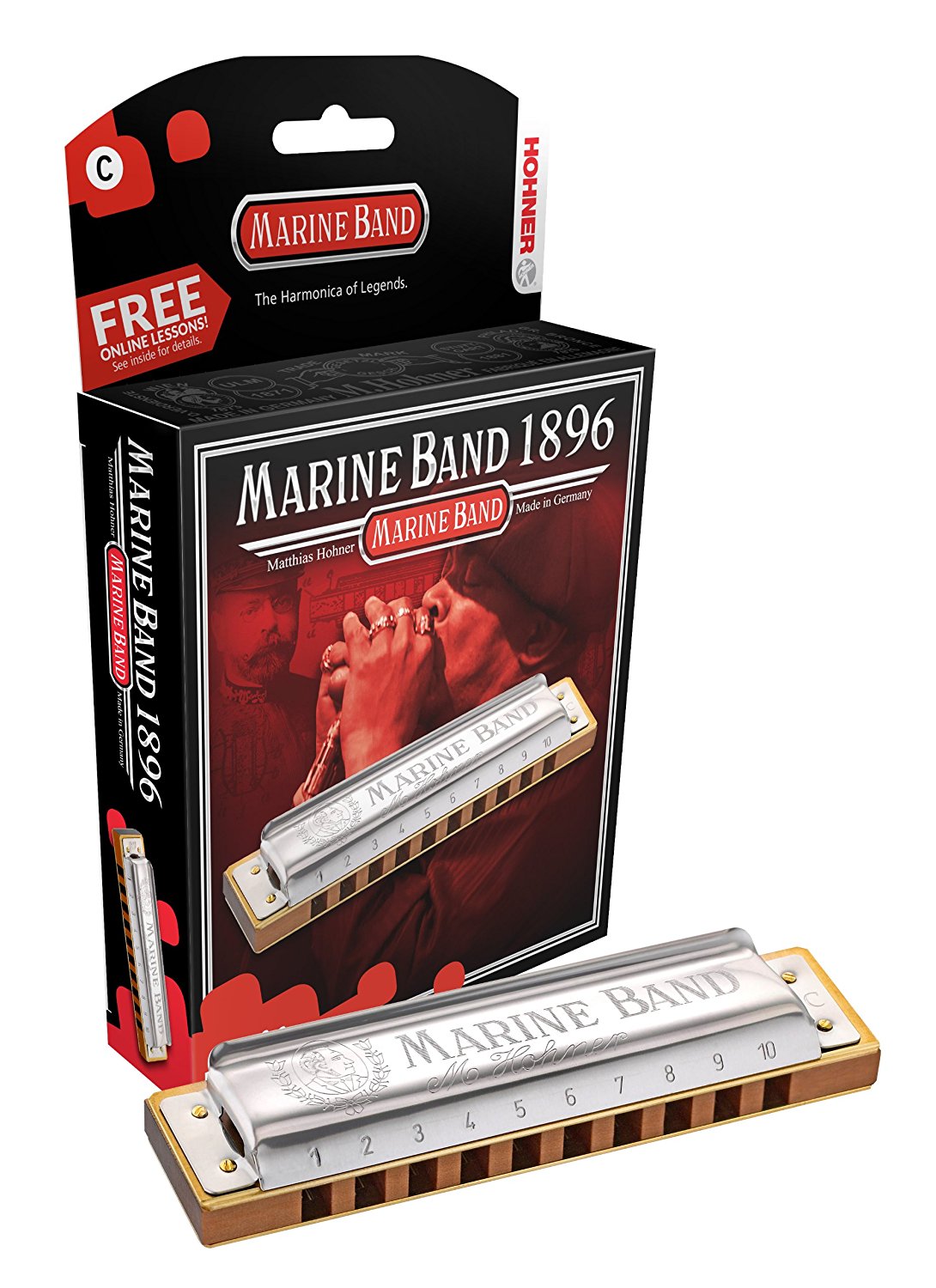 Hohner Marine Band 1896 Harmonica - Key of A