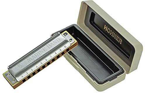 Hohner Marine Band 1896 Harmonica - Key of A w/ Instructional Manual