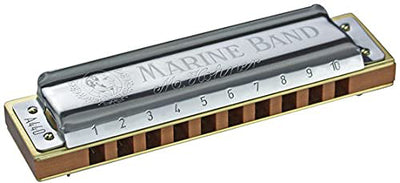 Hohner Marine Band 1896 Harmonica - Key of A w/ Instructional Manual