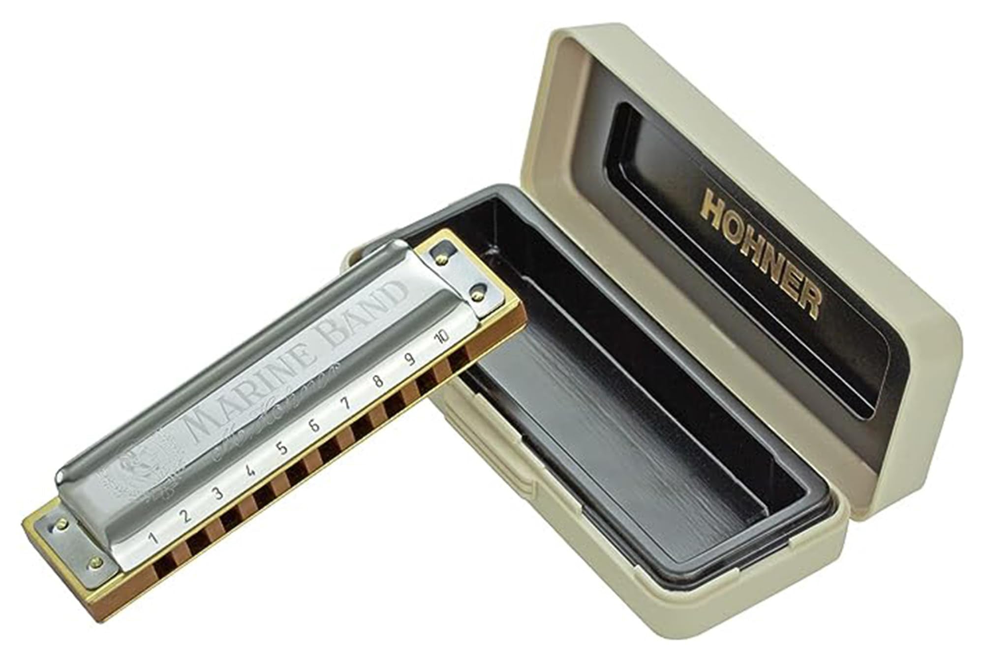 Hohner Marine Band 1896 Harmonica - Key of B Flat w/ Key Stickers