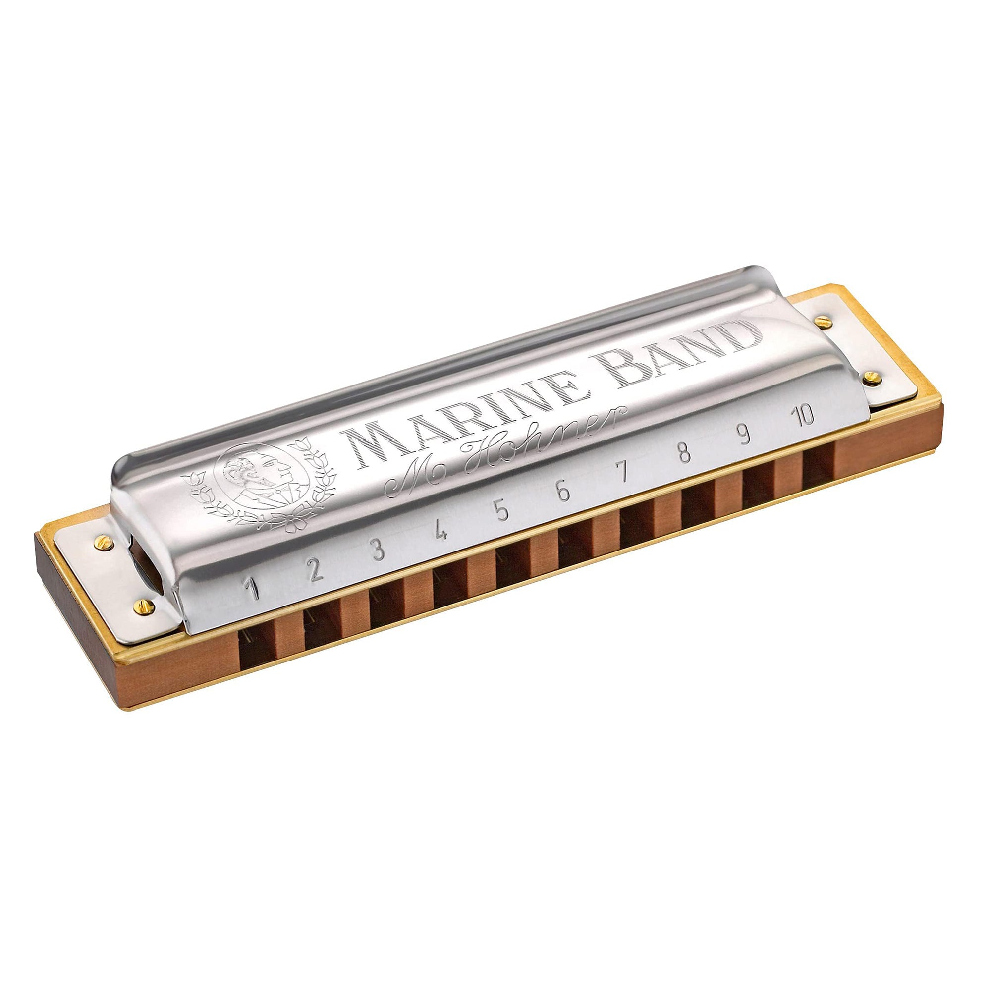 Hohner Marine Band 1896 Harmonica - Key of F w/ Carrying Case