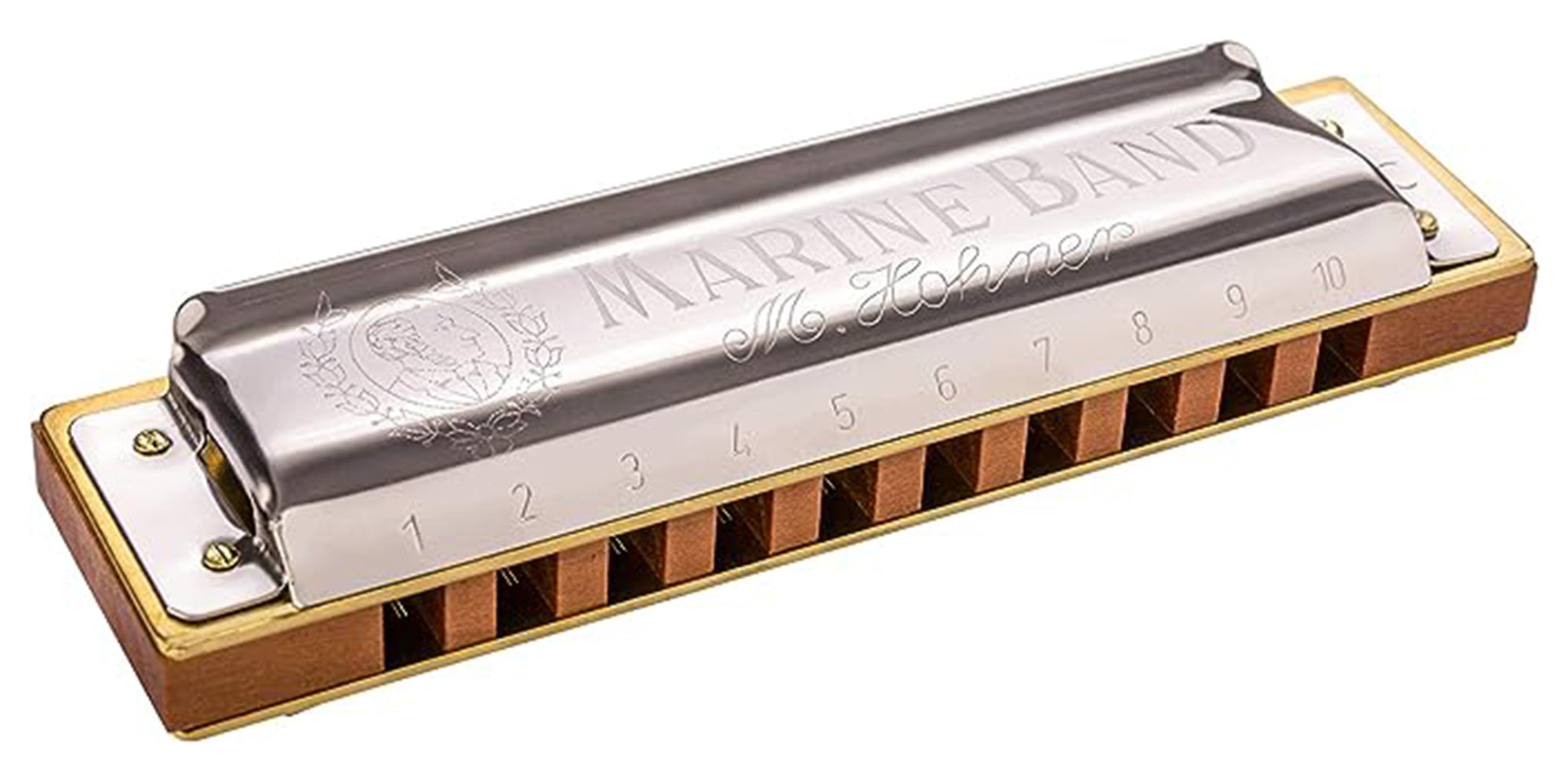 Hohner Marine Band 1896 Harmonica - Key of G Sharp w/ Key Stickers